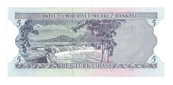 6.Emisyon 2.Tertip 5 Türk Lirası Seri J11 - ÇİL TCK10060 - 2