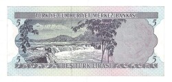 6.Emisyon 2.Tertip 5 Türk Lirası Seri J13 - ÇA/ÇİL TCK10061 - 2