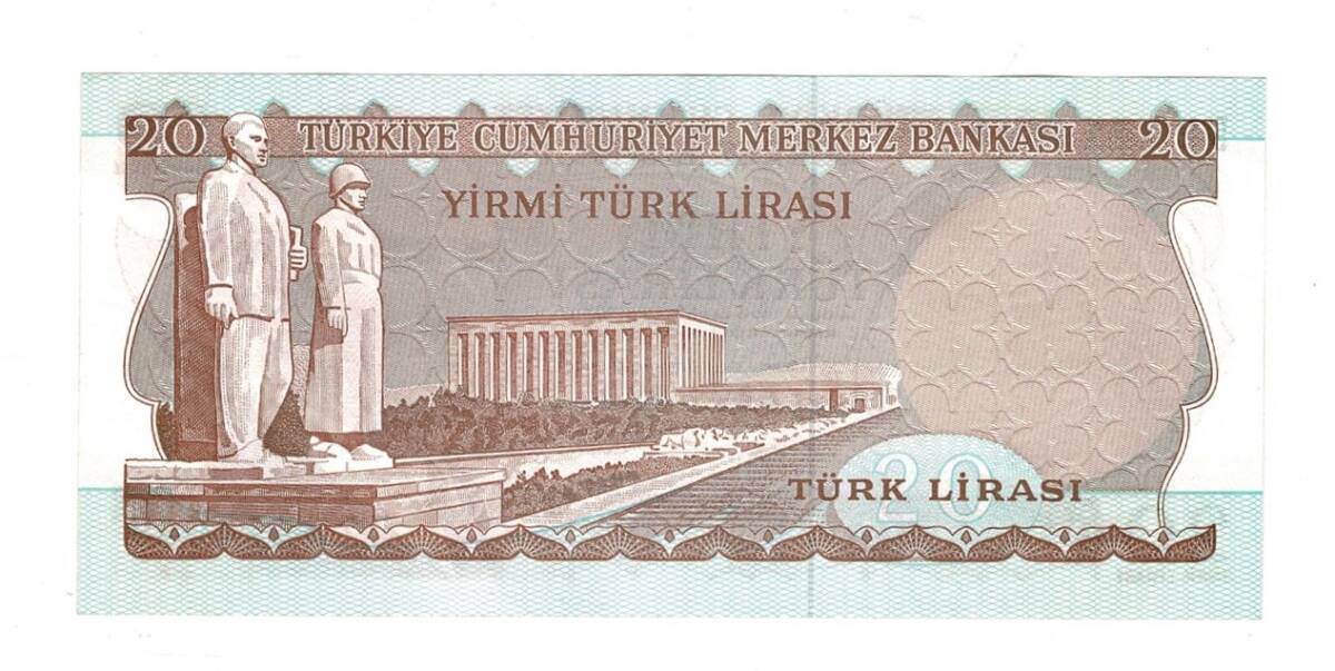 6.Emisyon 2.Tertip 20 Türk Lirası Seri D20 - ÇİL TCK10478 - 2