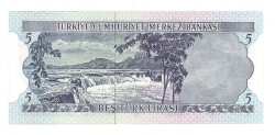 6.Emisyon 2.Tertip 5 Türk Lirası Seri K59 - ÇİL TCK10063 - 2