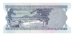 6.Emisyon 2.Tertip 5 Türk Lirası Seri K71 - ÇİL TCK10065 - 2
