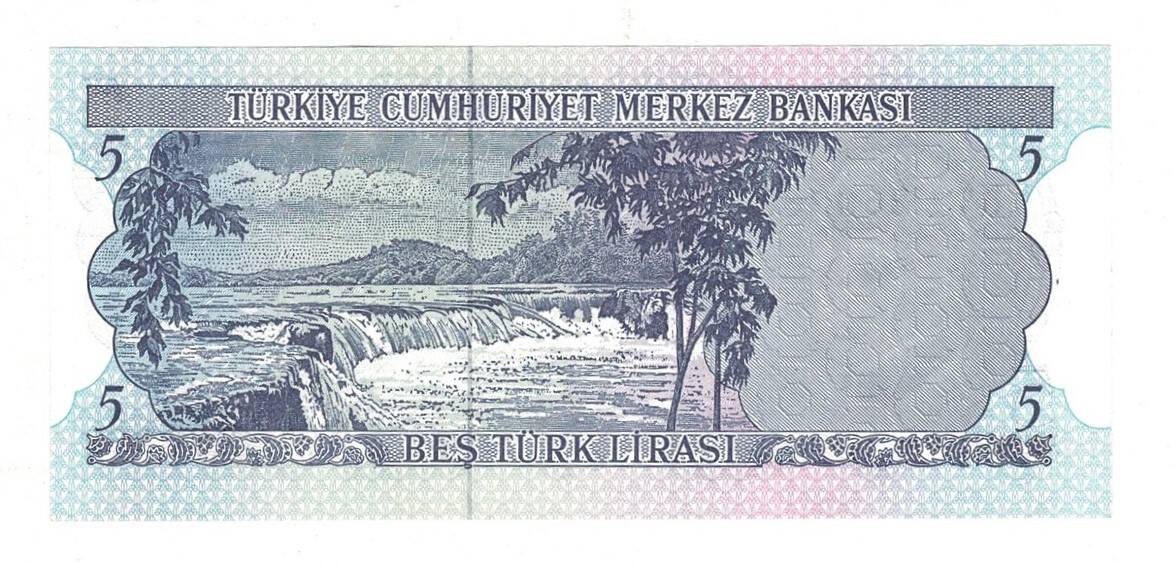 6.Emisyon 2.Tertip 5 Türk Lirası Seri K71 - ÇİL TCK10065 - 2
