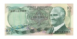 6.Emisyon 2.Tertip 10 Türk Lirası Seri K90 - ÇİL TCK10459 - Gökçekoleksiyon
