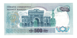 6.Emisyon 2.Tertip 500 Türk Lirası Seri L62 - ÇİL TCK10436 - 2