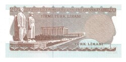 6.Emisyon 3.Tertip 20 Türk Lirası Seri F10 - ÇİL TCK10185 - 2
