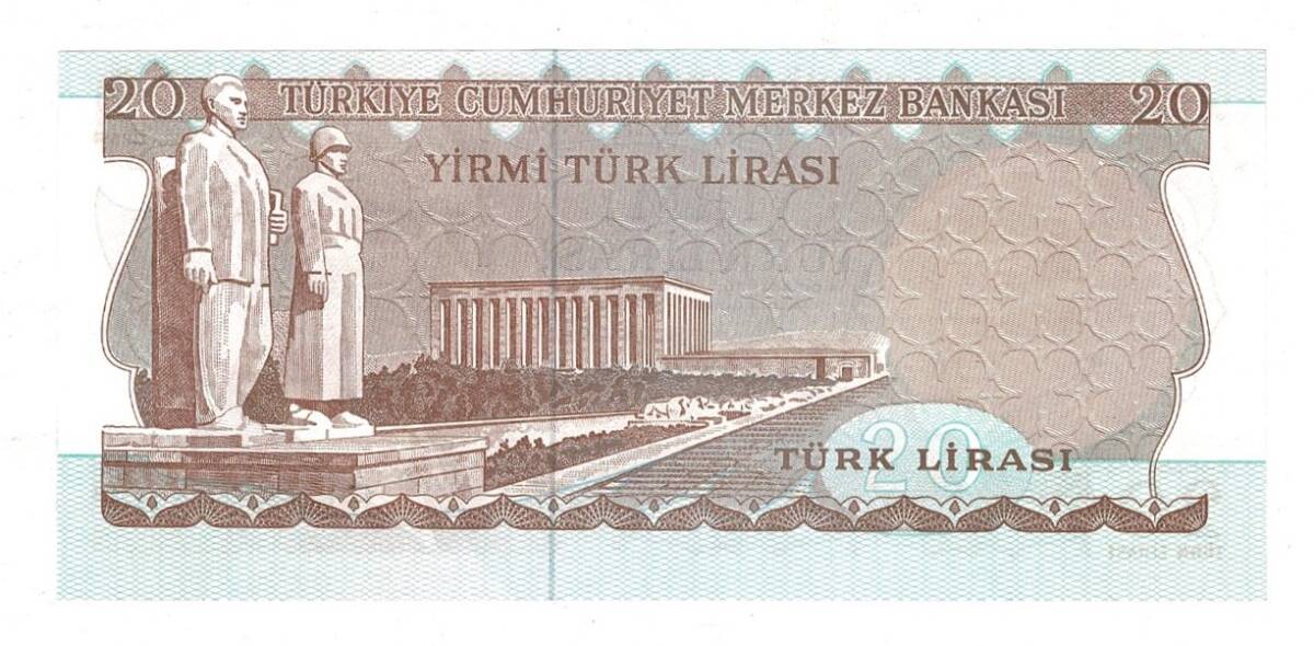 6.Emisyon 3.Tertip 20 Türk Lirası Seri F10 - ÇİL TCK10185 - 2
