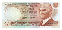 6.Emisyon 3.Tertip 20 Türk Lirası Seri F10 - ÇİL TCK10185 - 3