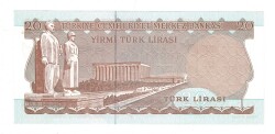 6.Emisyon 3.Tertip 20 Türk Lirası Seri F36 - ÇİL TCK10075 - 2