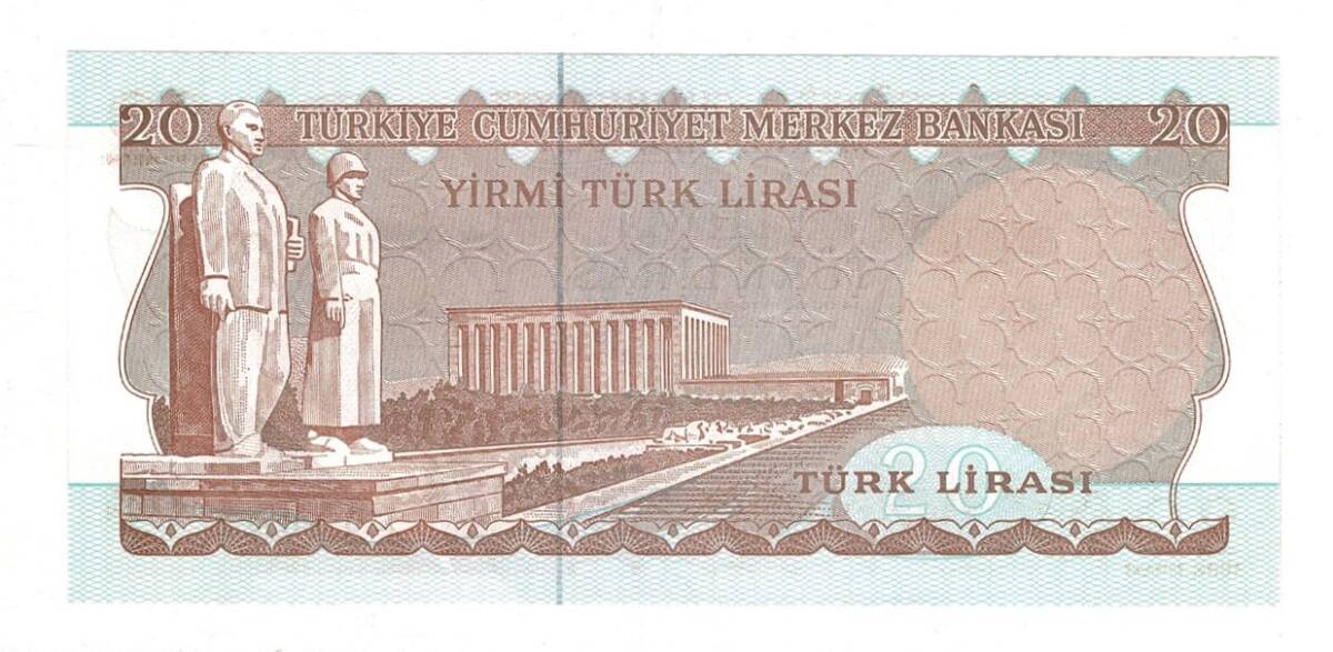 6.Emisyon 3.Tertip 20 Türk Lirası Seri F36 - ÇİL TCK10075 - 2
