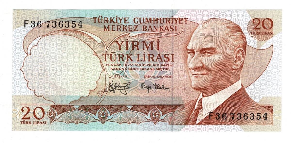 6.Emisyon 3.Tertip 20 Türk Lirası Seri F36 - ÇİL TCK10075 - 3