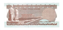 6.Emisyon 3.Tertip 20 Türk Lirası Seri F61 - ÇİL TCK10481 - 2