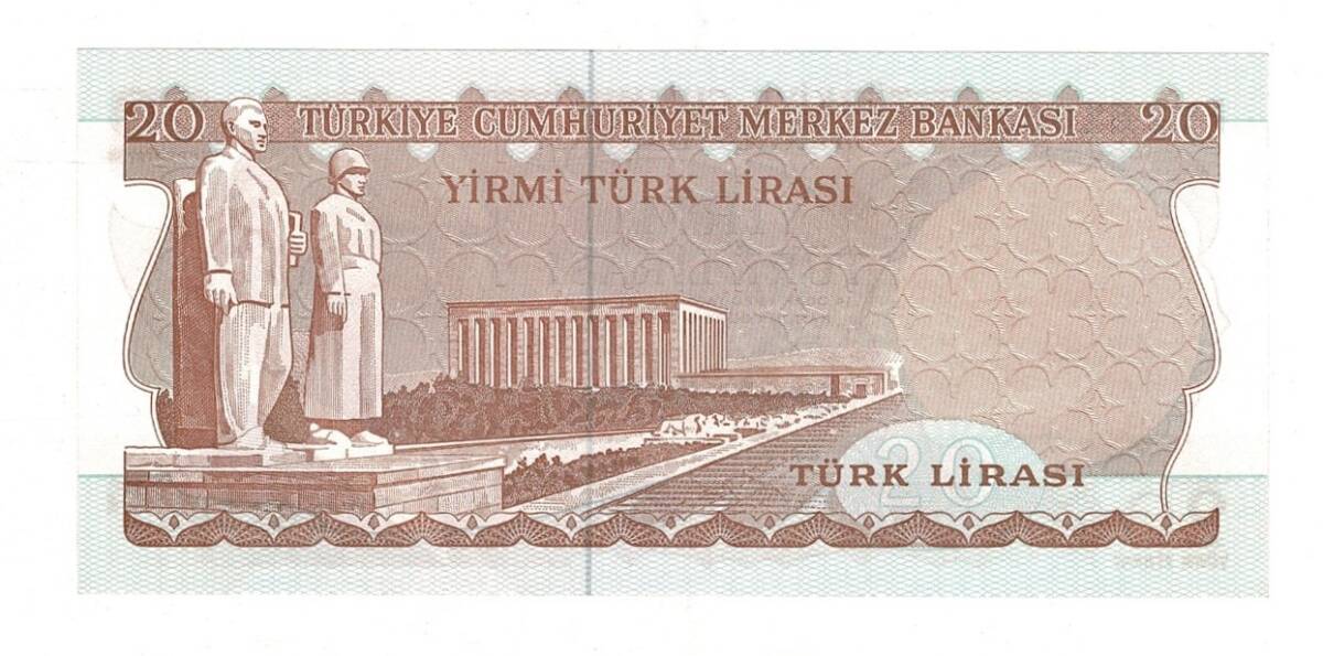 6.Emisyon 3.Tertip 20 Türk Lirası Seri F72 61-56-56 ÇİL TCK10077 - 2