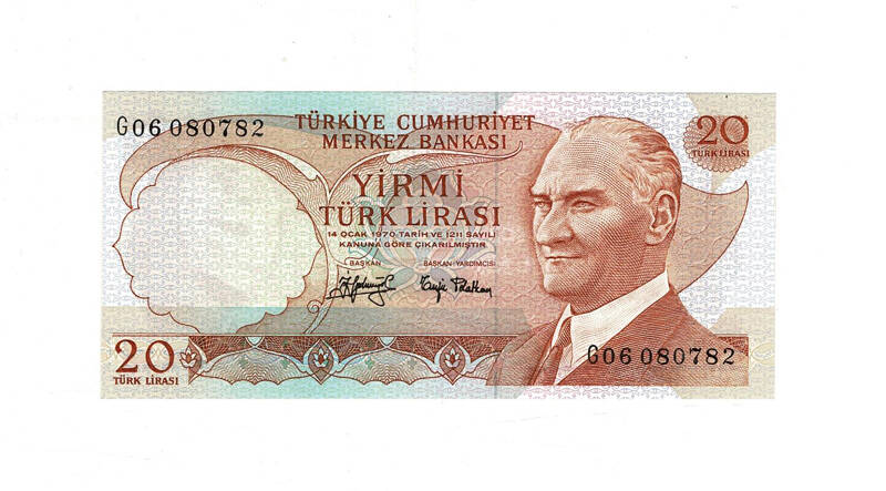 6.Emisyon 3.Tertip 20 Türk Lirası Seri G06 ÇİL TCK10013 - 1