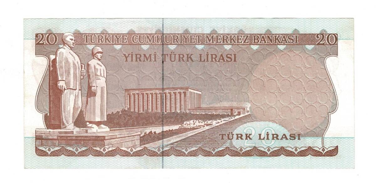 6.Emisyon 3.Tertip 20 Türk Lirası Seri G50 - ÇİL TCK10484 - 2