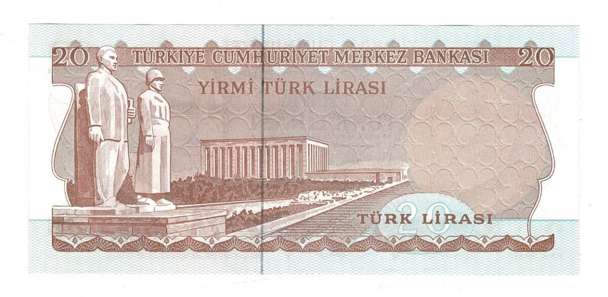 6.Emisyon 3.Tertip 20 Türk Lirası Seri G70 - ÇİL TCK10485 - 2