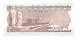 6.Emisyon 3.Tertip 20 Türk Lirası Seri G77 - ÇİL TCK10486 - 2