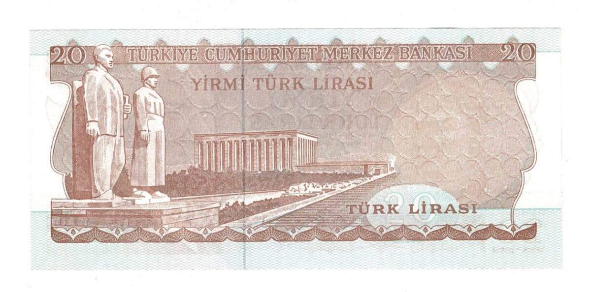 6.Emisyon 3.Tertip 20 Türk Lirası Seri G77 - ÇİL TCK10486 - 2