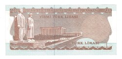 6.Emisyon 3.Tertip 20 Türk Lirası Seri H08 - ÇİL TCK10489 - 2