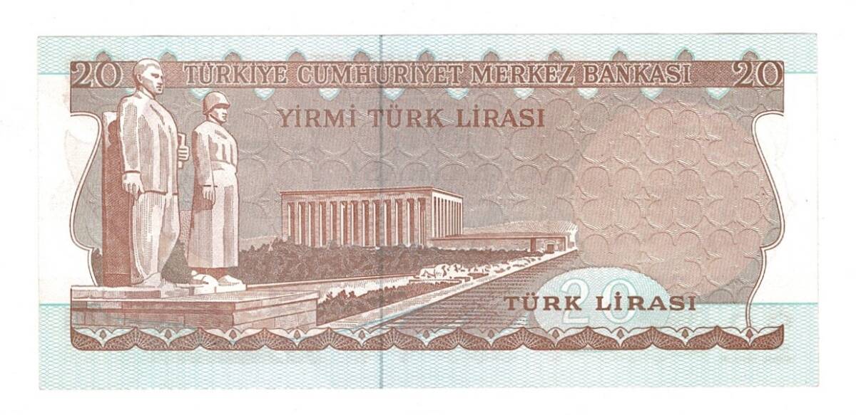 6.Emisyon 3.Tertip 20 Türk Lirası Seri H08 - ÇİL TCK10489 - 2