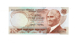 6.Emisyon 3.Tertip 20 Türk Lirası Seri H10 ÇİL TCK10007 - Gökçekoleksiyon