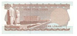 6.Emisyon 3.Tertip 20 Türk Lirası Seri H18 - ÇİL TCK10490 - 2