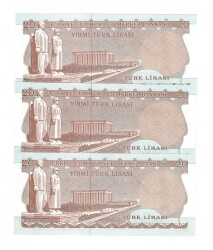 6.Emisyon 3.Tertip 20 Türk Lirası *Seri Takipli F36* - ÇİL TCK10076 - 2