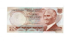 6.Emisyon 4.Tertip 20 Türk Lirası Seri I74 ÇİL TCK10010 - Gökçekoleksiyon