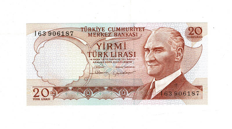 6.Emisyon 4.Tertip 20 Türk Lirası Seri I63 ÇİL TCK9982 - 1