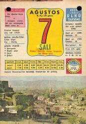 7 Ağustos 1979 Takvim Yaprağı - Doğum Günü Hediyesi EFM(N)10194 - 2