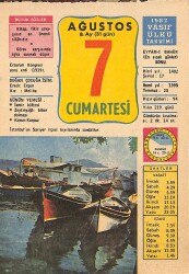 7 Ağustos 1982 Takvim Yaprağı - Doğum Günü Hediyesi EFM(N)9216 - Gökçekoleksiyon