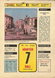 7 Ağustos 1984 Takvim Yaprağı - Doğum Günü Hediyesi EFM(N)9592 - Gökçekoleksiyon