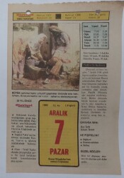 7 Aralık 1980 Takvim Yaprağı - Doğum Günü Hediyesi EFM(N)7223 - Gökçekoleksiyon