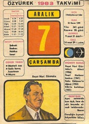 7 Aralık 1983 Takvim Yaprağı - Doğum Günü Hediyesi EFM(N)11529 - Gökçekoleksiyon