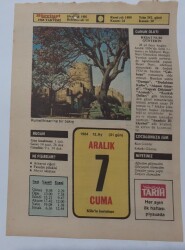 7 Aralık 1984 Takvim Yaprağı - Doğum Günü Hediyesi EFM(N)7041 - Gökçekoleksiyon