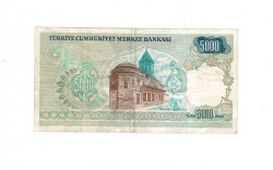 7. Emisyon 1. Tertip 5000 Türk Lirası Seri A25 ÇÇT - TCK9917 - 2