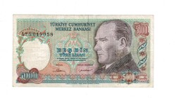 7. Emisyon 1. Tertip 5000 Türk Lirası Seri A36 Temiz - TCK9895 - 1