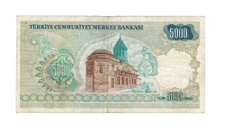 7. Emisyon 1. Tertip 5000 Türk Lirası Seri A36 Temiz - TCK9895 - 2