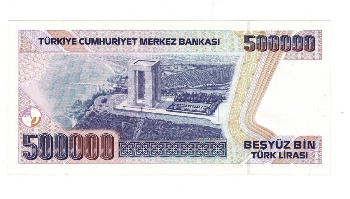 7. Emisyon 1. Tertip 500.000 Türk Lirası Seri C26 ÇA - TCK9833 - 2