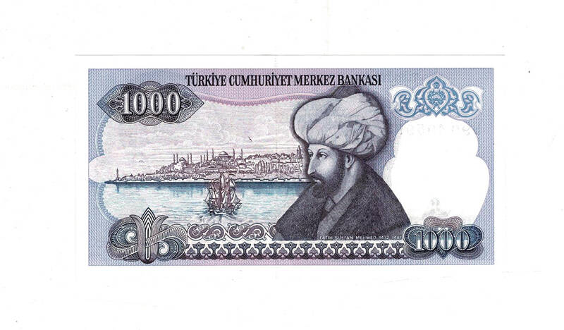 7. Emisyon 1.Tertip 1000 Türk Lirası Seri B90 ÇİL TCK9967 - 2