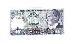 7. Emisyon 1.Tertip 1000 Türk Lirası Seri D01 ÇİL TCK9966 - 1
