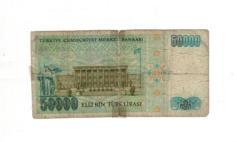 7. Emisyon 1.Tertip 50.000 Türk Lirası Seri H03 Haliyle - TCK9913 - 2