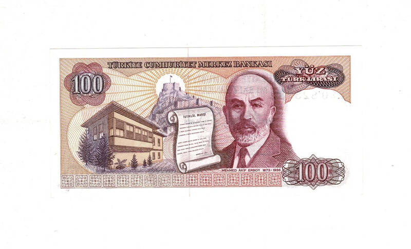 7. Emisyon 2. Tertip 100 TL Seri E90 ÇİL TCK9919 - 2