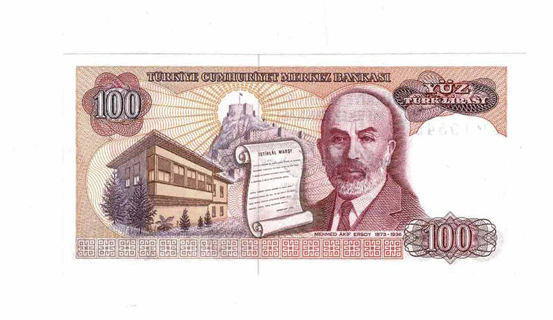 7. Emisyon 2.Tertip 100 Türk Lirası Seri E90 ÇİL TCK9722 - 2