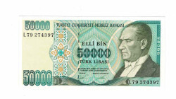 7. Emisyon 2.Tertip 50.000 Türk Lirası ÇİL TCK9743 - 1