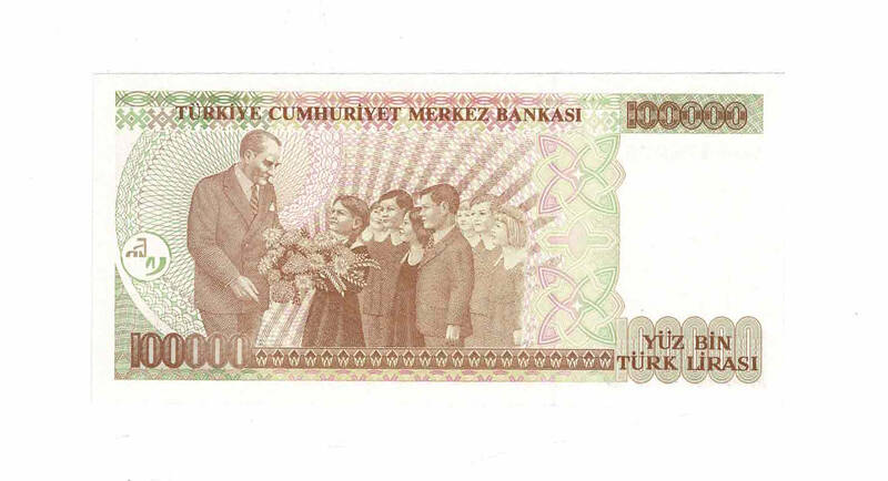 7. Emisyon 3.Tertip 100.000 Türk Lirası ÇİL TCK9750 - 2