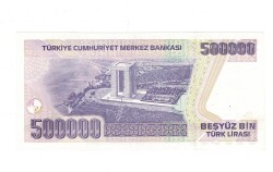 7. Emisyon 4. Tertip 500.000 Türk Lirası Seri L83 ÇİL - TCK9826 - 2