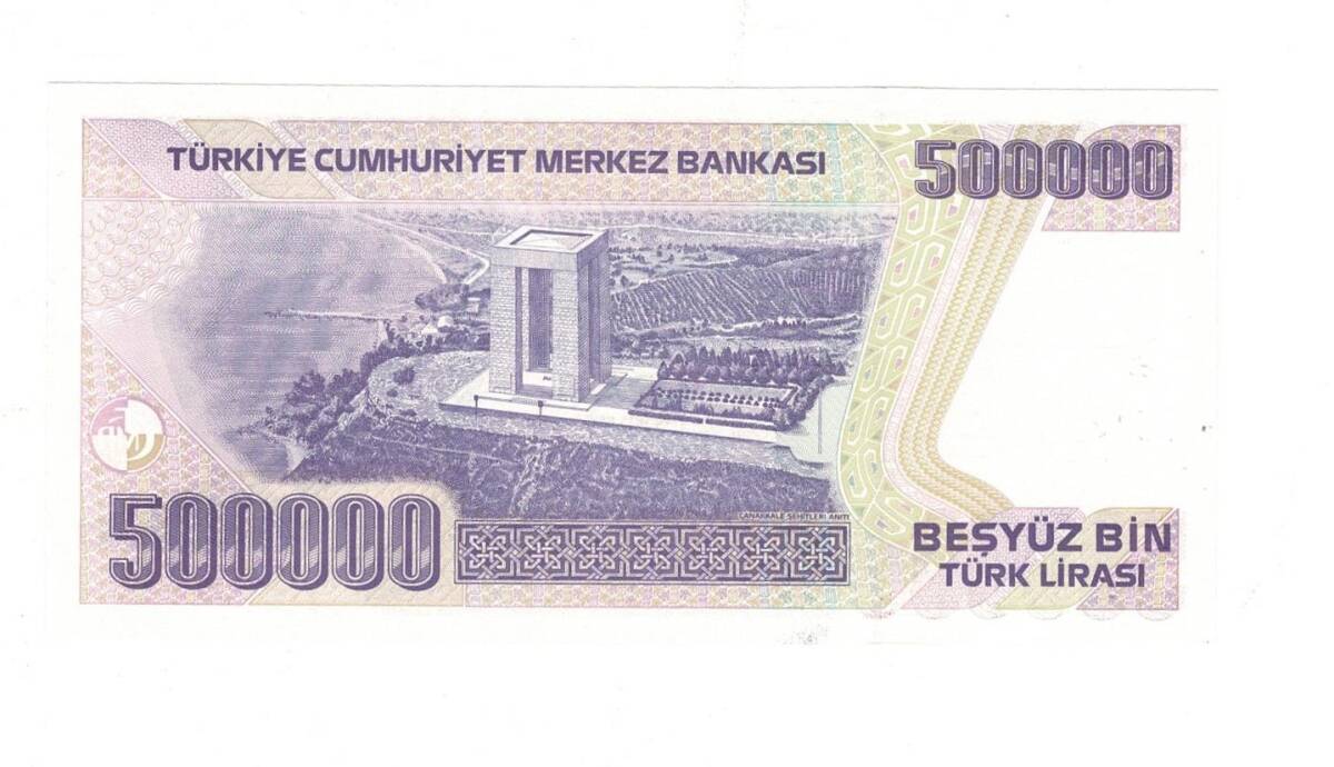 7. Emisyon 4. Tertip 500.000 Türk Lirası Seri M01 ÇİL TCK9832 - 2