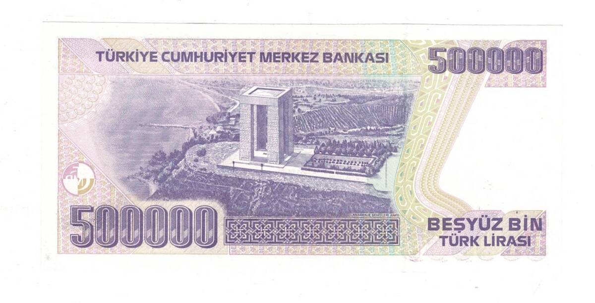 7. Emisyon 4. Tertip 500.000 Türk Lirası Seri M02 ÇİL *Güzel Numara* TCK9831 - 2