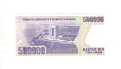 7. Emisyon 4. Tertip 500.000 Türk Lirası Seri M02 ÇİL TCK9922 - 2