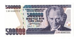 7. Emisyon 4.Tertip 500.000 TL Seri L90 Çil TCK9616 - 1